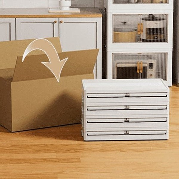 Multifunctional Space Saving Sideboard Drawer Unit Folding Sideboard Portable Modern Kitchen Furniture. Storage &and Organization: Household Storage Drawers.