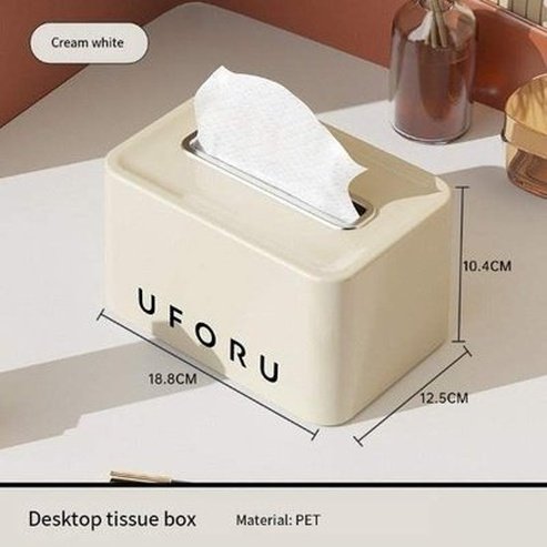 Light Luxury Desktop Storage Facial Tissue Box 