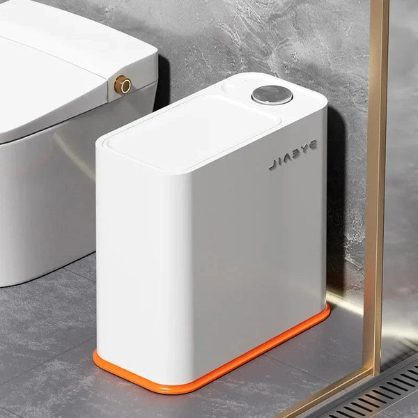 Nordic Multi-functional Trash Can, Covered Slim Trash Can with One-Touch Lid for Bathroom