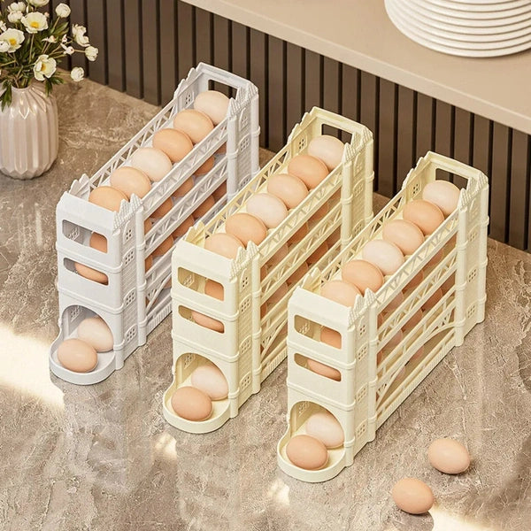 Sliding Egg Storage Bins for Refrigerator