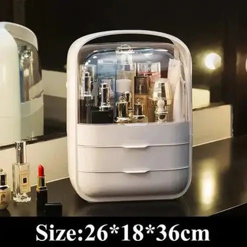 LED Desktop Makeup Organizer Box