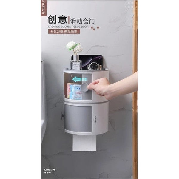 Elegant Wall-Mounted Waterproof Toilet Roll Holder Paper Dispenser