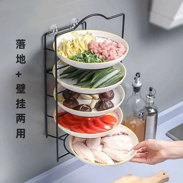 Kitchen Preparation Multi-layer Rack, Multi-function Side Dish Storage Rack