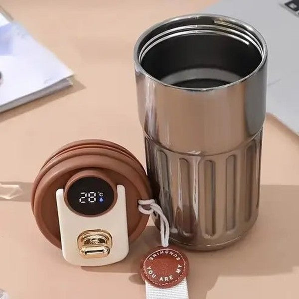 Portable Coffee Travel Mug with Temperature Display