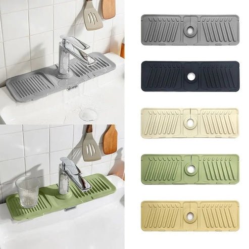 Stop Countertop Spills! The Silicone Faucet Drain Pad (Keeps Your Kitchen &amp; Bathroom Dry)