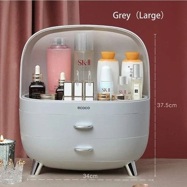 Dustproof Desktop Storage for Cosmetics and Skincare