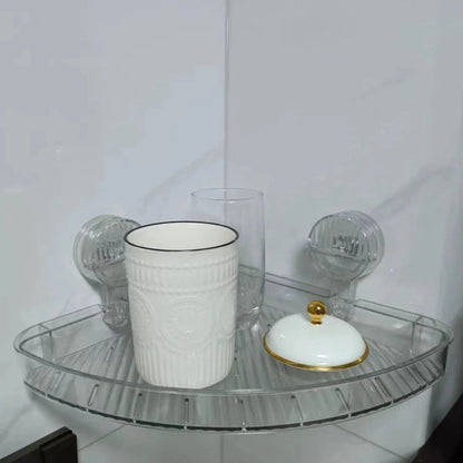 Triangle Corner Rack – Space-Saving Shower Caddy