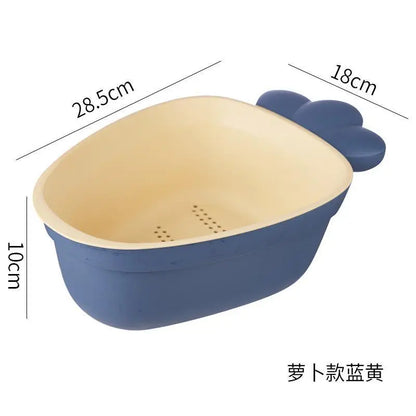 Double-Layer Kitchen Drain Basket