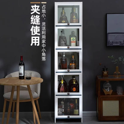 Living Room Wine Cabinet Against the Wall Locker Display Advanced Sense Integrated Cabinet