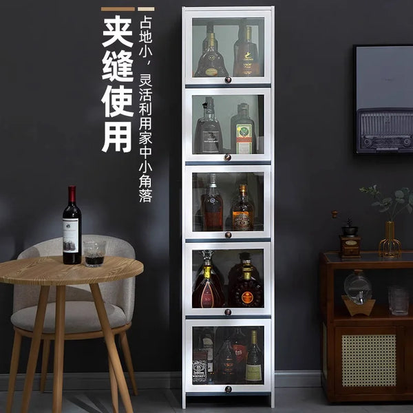 Living Room Wine Cabinet Against the Wall Locker Display Advanced Sense Integrated Cabinet