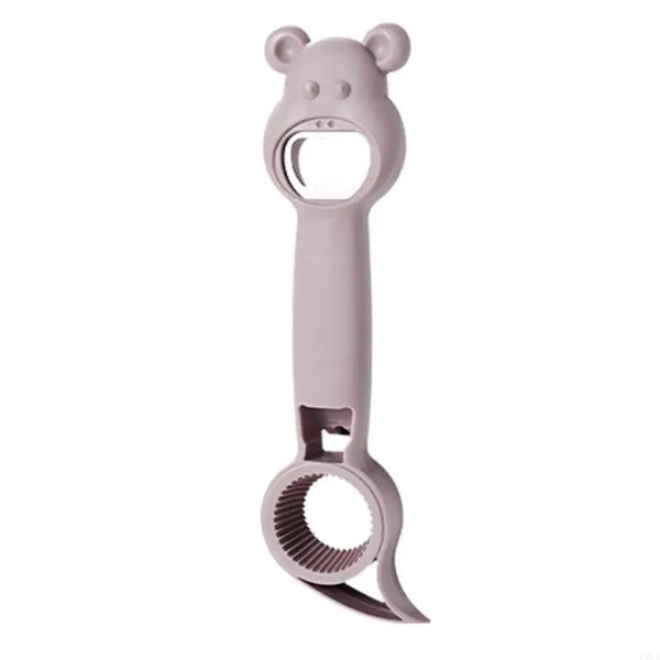 P0UA Multifunctional Bear Bottle Opener 4 in 1 for Beverage Bottle Openers