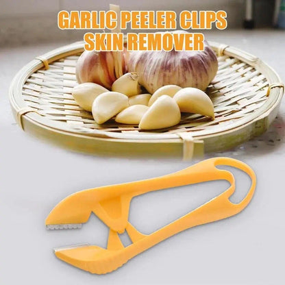 Garlic Peeler Clips Stainless Steel Vegetable Peeling Tool Garlic Peeling Tweezers Tongs