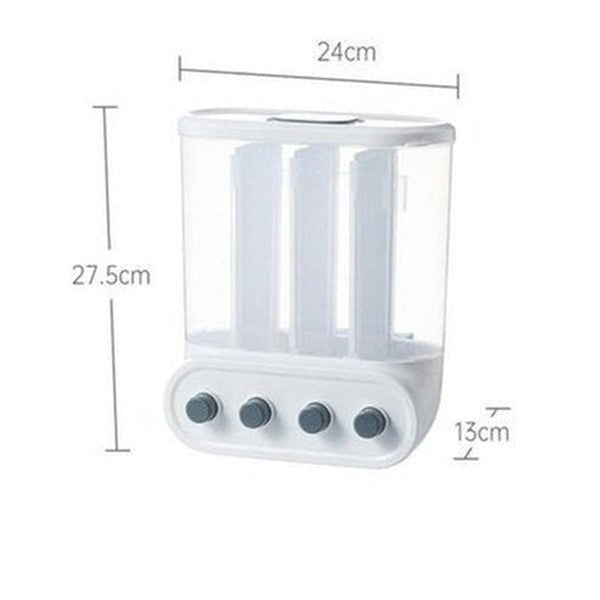 Moisture-proof sealed rice dispenser storage box. Food Grain Storage Box Sealed Rice Buckets Wall Mounted Storage Tank. Food Storage: Food Storage Containers.