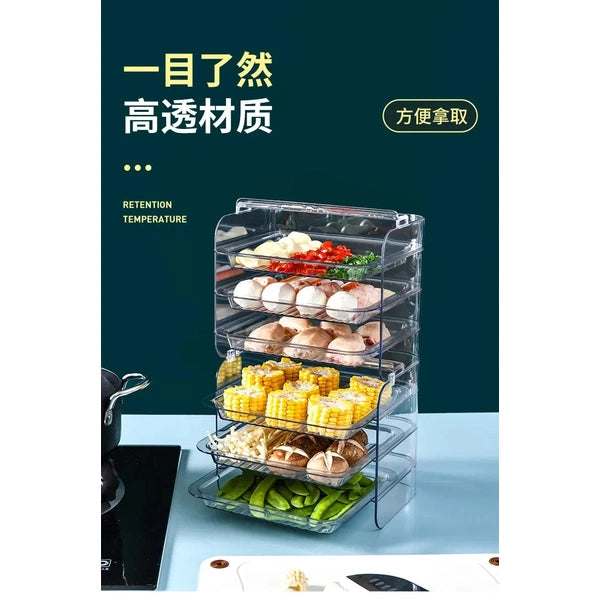 Kitchen Hot Pot Preparation Plate Special Dish Plate Large Capacity Storage Artifact