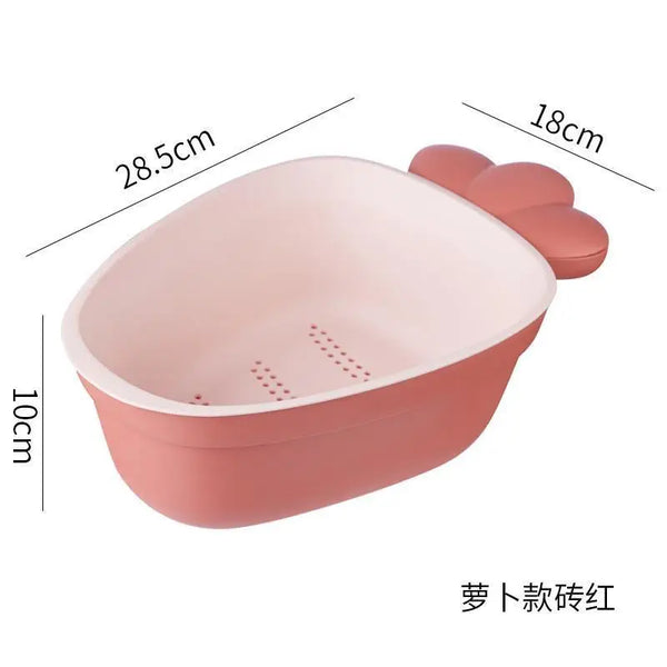 Double-Layer Kitchen Drain Basket