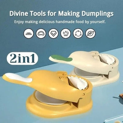 2-in-1 Dumpling Maker | Effortless Homemade Dumplings &amp; Wrappers in Minutes