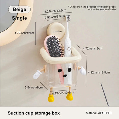 Toothbrush Holder Wall-Mounted, Perforation-Free