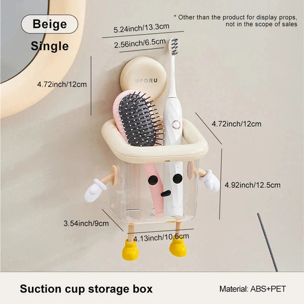 Toothbrush Holder Wall-Mounted, Perforation-Free
