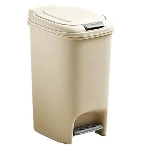 Luxury Foot Pedal Trash Can: Large Capacity Dustbin With Lid