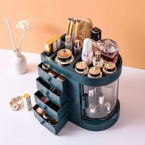 Cosmetic Storage Box Makeup Drawer Organizer Jewelry Nail Polish Makeup Container Desktop Sundries Storage Box. Storage and Organization: Household Storage Containers.