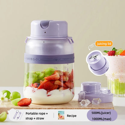 Electric Juicer Portable Fruit Juice Cup Wireless Smoothie Blender Fruit Mixers
