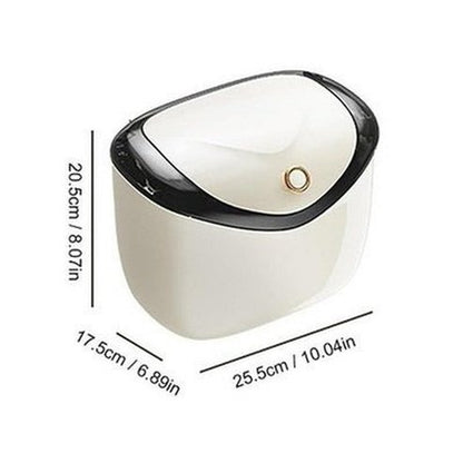 Wall-Mounted Kitchen Trash Can Large Capacity Kitchen Garbage Cans With Lid Hanging Trash Bin For Bathroom Cabinet Door. Type: Trash Cans and Wastebaskets