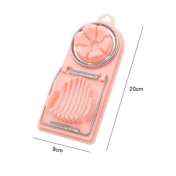 Stainless Steel Egg Slicer, Sectioner & Luncheon Meat Cutter