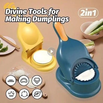 2-in-1 Dumpling Maker | Effortless Homemade Dumplings &amp; Wrappers in Minutes