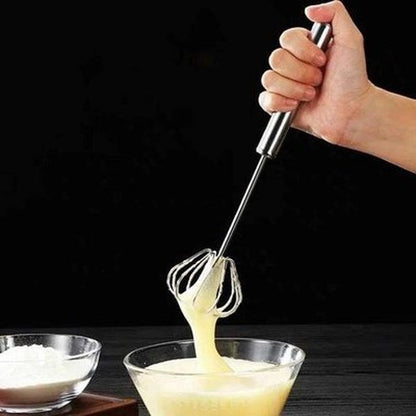 Stainless-Steel Manual Semi-automatic Egg Beater 