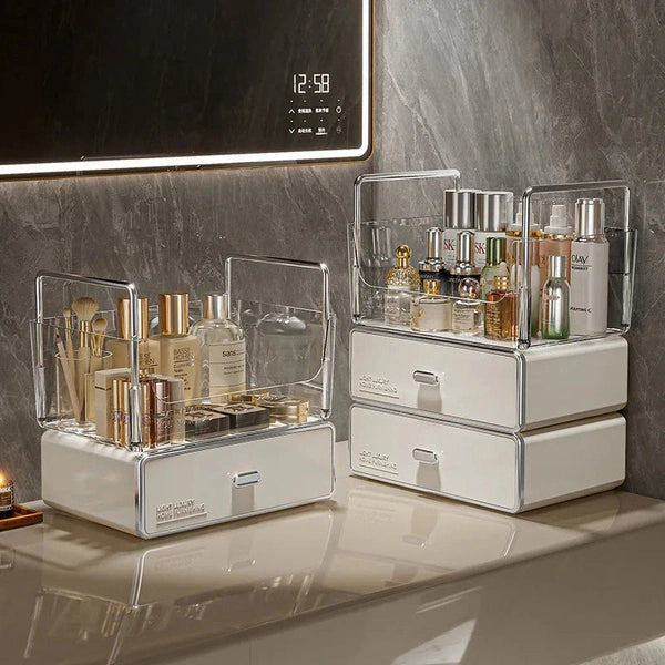 Drawer Style Cosmetics Storage Box, Desktop Dressing Table, Skincare Shelf