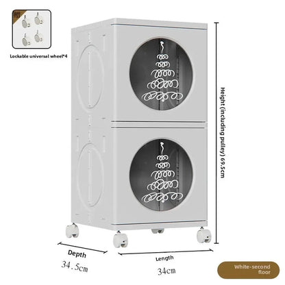 Folding Storage Cabinet, Toy and Snack Store Locker