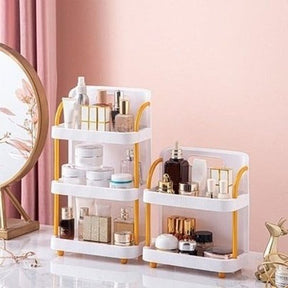 Countertop Storage Rack Freestanding Organizer 1/2/3 Tier Standing Shelf for Home Kitchen Bathroom Spice Makeup Cosmetic. Household Storage Containers.