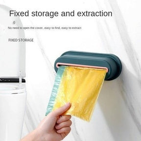 Kitchen Bathroom Hanging Trash Bag Dispenser and Storage Box Wall Mounted Kitchen Plastic Bag Container. Cleaning Tools. Type: Trash Cans & Wastebaskets.