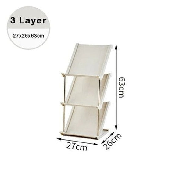 Plastic Shoe Rack Multi-Layer Stackable Shoe Organizer