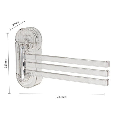 Household Suction Cup Rotating Rag Towel Rack