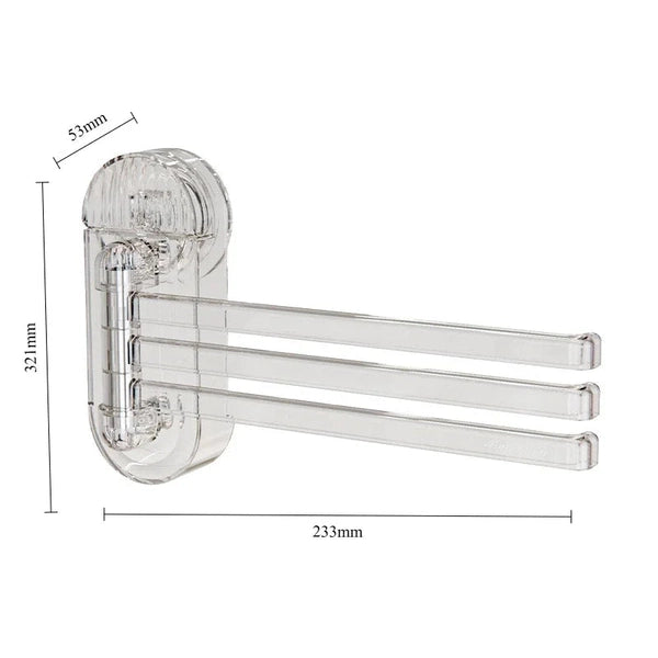 Household Suction Cup Rotating Rag Towel Rack
