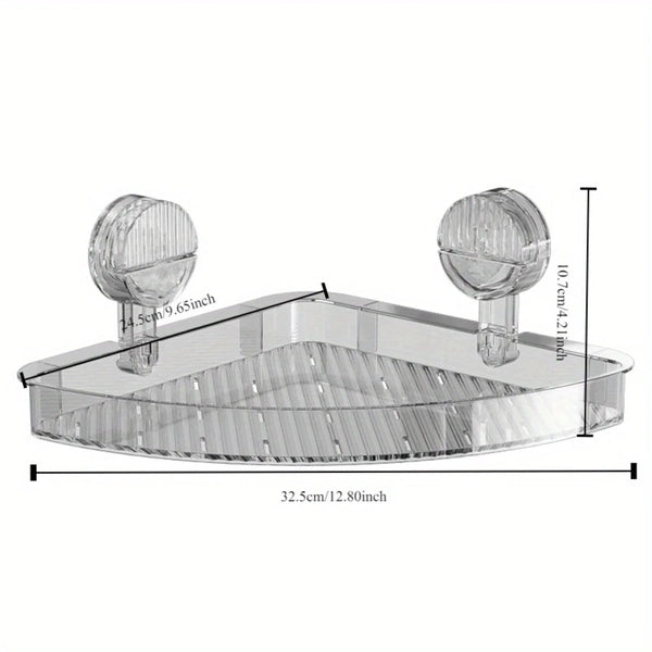 Triangle Corner Rack – Space-Saving Shower Caddy