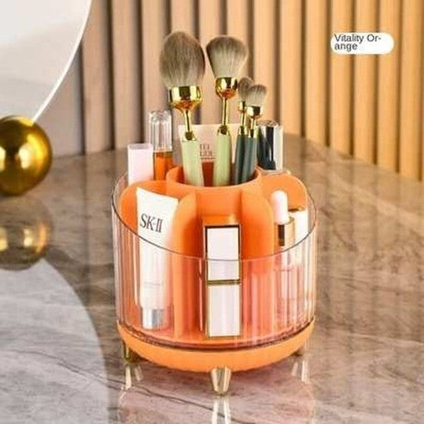 Rotating Makeup Brush Storage Tube