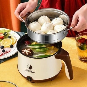 Multifunctional Electric Double Layer Mini Hot Pot Cooker