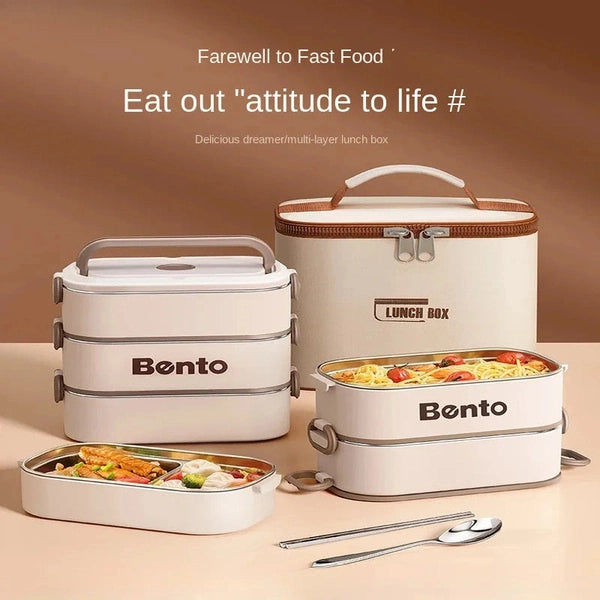 Stainless Steel Thermal Bento Lunch Box