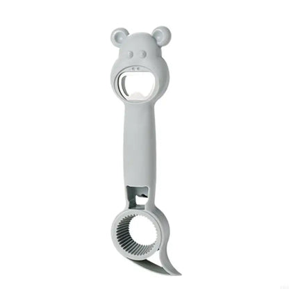P0UA Multifunctional Bear Bottle Opener 4 in 1 for Beverage Bottle Openers