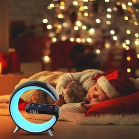 LED Night Lights Multifunction Sunrise Alarm Clock Wake Up Light Bluetooth Speaker Phone Wireless Charger RGB Dimmable Desk Lamp. Decor. Type: Clocks