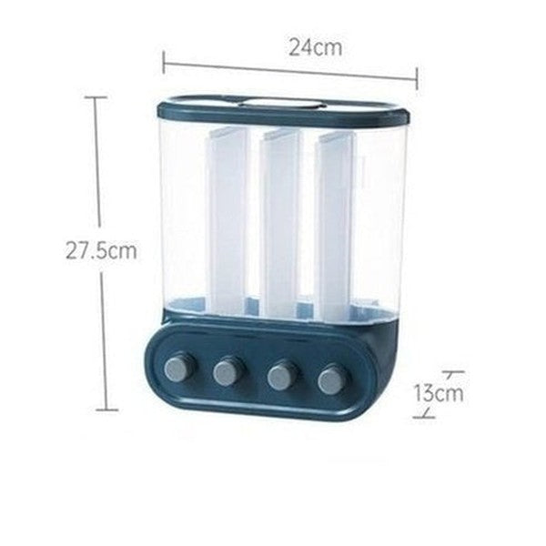 Moisture-proof sealed rice dispenser storage box. Food Grain Storage Box Sealed Rice Buckets Wall Mounted Storage Tank. Food Storage: Food Storage Containers.