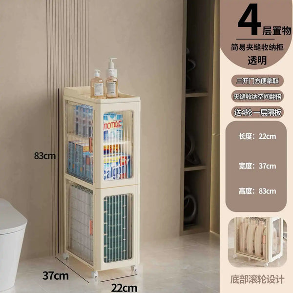 Crevice Cabinet Seam Organizer Cabinet, Bathroom Storage Rack