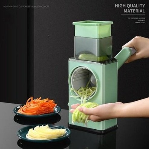 Rotary Kitchen Slicer: Eco-Friendly Multi-Function PP Slicer with CIQ Certification