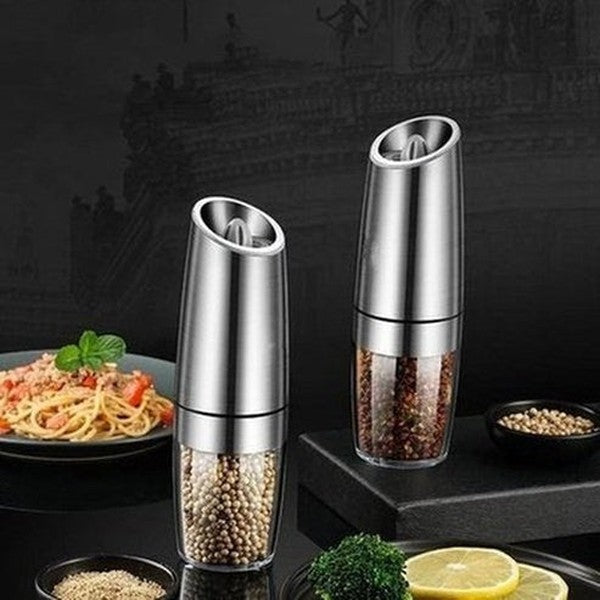 Electric Spice Grinder Salt and Pepper Shakers Mill Herb Set Stainless Steel Automatic Seasoning Bottle. Type: Kitchen Appliances. Food Grinders and Mills.