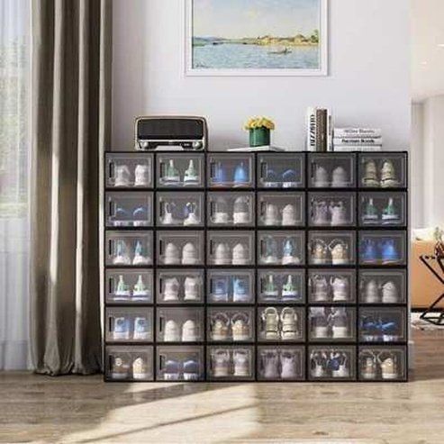 Stackable Shoe Storage Boxes for Organizing Shoes