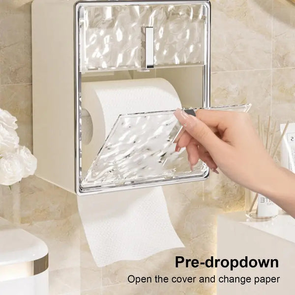 Wall-Mounted Waterproof Tissue Box Holder