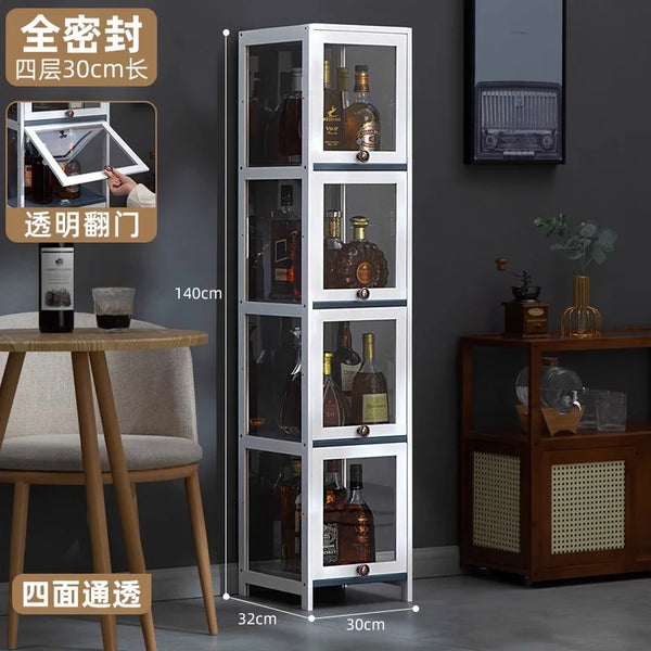 Living Room Wine Cabinet Against the Wall Locker Display Advanced Sense Integrated Cabinet