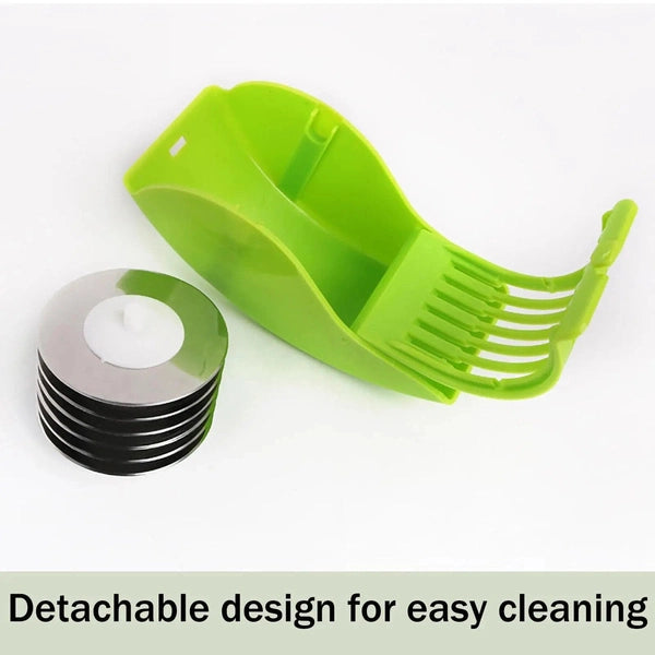 Parsley Chopper Roller, Manual Scallion Cutter with 6 Stainless Steel Blades